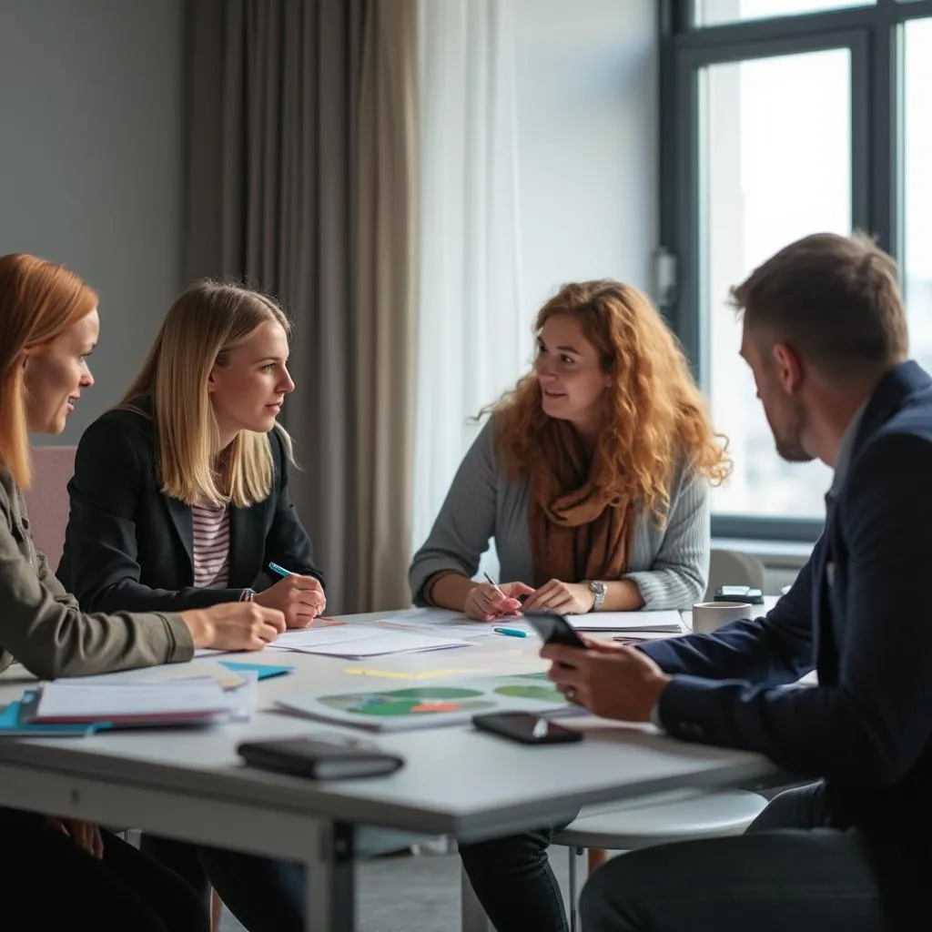 Tím Finančnej Akadémie na stretnutí